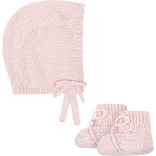 Baby Organic Sweater Bonnet and Bootie Set, Infant, 0-3M
