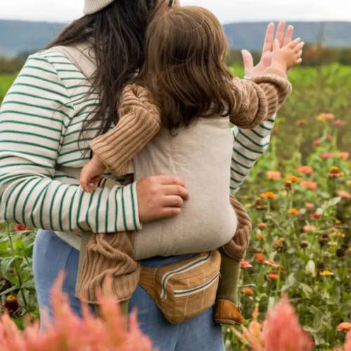 Tan Buckle Baby Carrier | Ergonomic Soft Structured Carrier