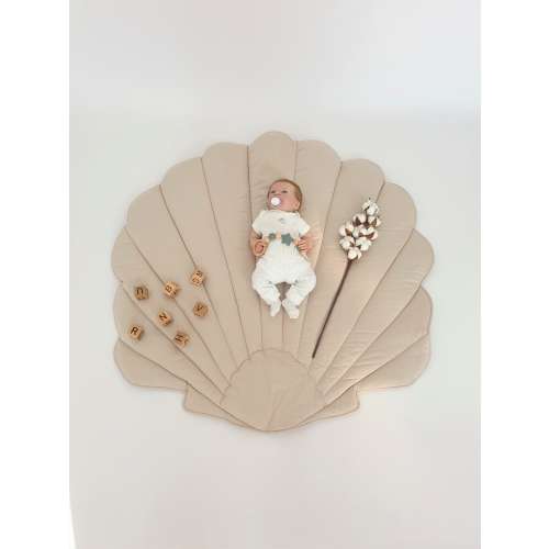 Natural seashell play mat, decorative floor mat, baby play mat