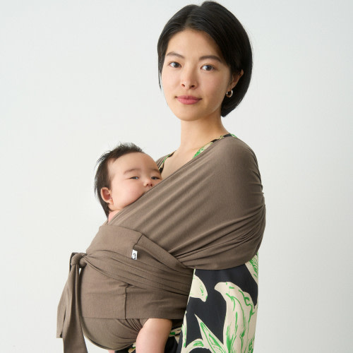 Konny Baby Wrap Carrier Flex SoftBreeze - Mocha, M-4 XL