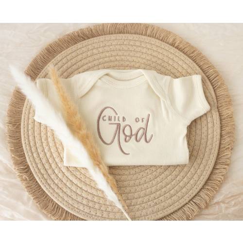Embroidered Christian Baby Onesie®, Child of God Onesie® or Tshirt Embroidered Gifts for Newborn, Toddler Embroidered Christian Tshirt