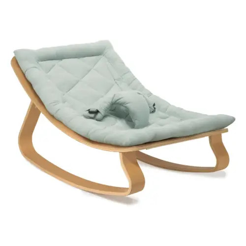 Charlie Crane - Levo Beech Wood Baby Bouncer - Green | Smallable