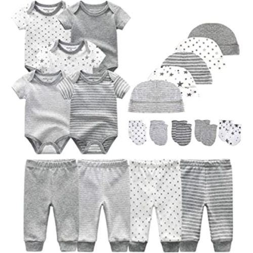 Unisex Baby Layette Essentials Giftset Clothing Set 19-Piece
