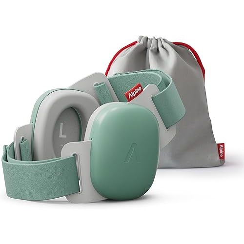 Alpine Muffy Baby - New & Improved Baby Ear Muffs Noise Protection for Babies and Toddlers - CE & ANSI Certified - Safe and Soothing Hearing Protection - Age 3-48 Months - Approved by Babies - Green