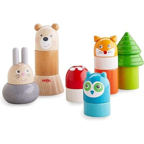 HABA Wooden Stacking Toy Forest Friends (Made in Germany)