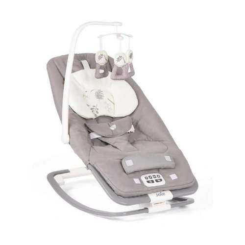 Joie Dreamer Rocker & Bouncer-3 Position Reclining Seat-2 Position Adjustable Leg Rest-With Removable & Rotating Toy Bar-Battery Operated-2 Years Warranty-Upto 9 Kg-Fern-Extra 10% Off – duckduckbaby