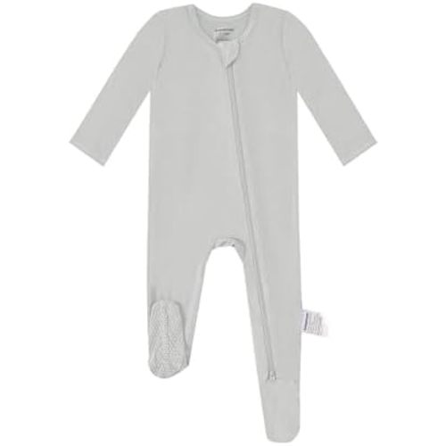 BubblePanda Rayon Made From Bamboo Baby Pajamas Baby Clothes for Boys Girls Unisex Zip-Front Non-Slip Onesie Sleeper