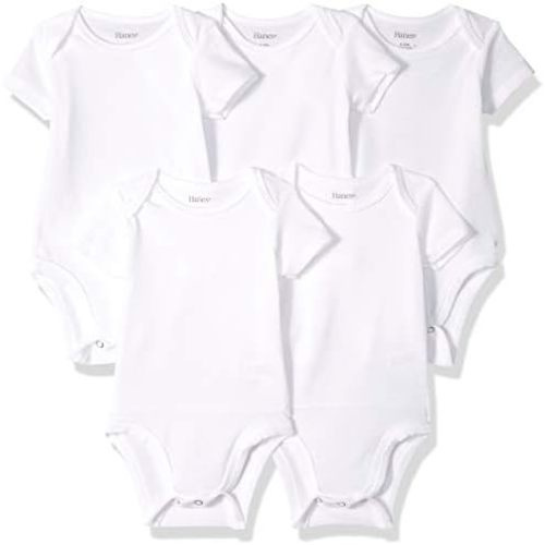 Hanes Baby and Toddler Ultimate Flexy Short Sleeve Bodysuit (5 Pack)