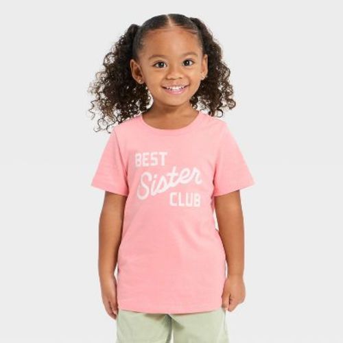 Toddler Girls' Best Sister Club T-Shirt - Cat & Jack™ Pink 18M