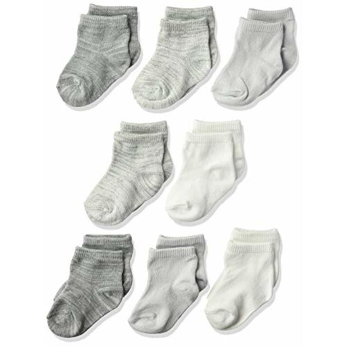 Hanes unisex-baby Ultimate Baby Flexy Ankle Length Socks 8-pack