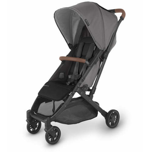 UPPAbaby Minu V2 Compact Stroller - Greyson (Charcoal Melange/Carbon/Saddle Leather)