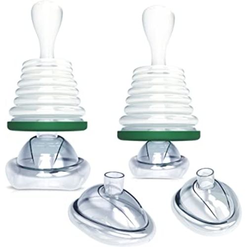 LUXTOR Choking Rescue Device – Professional Anti-Choking Device for Kids and Adults – 2-Pack De-Choking Device – Suction Device for Emergency – Soft Silicone Choking Device Plunger Tool