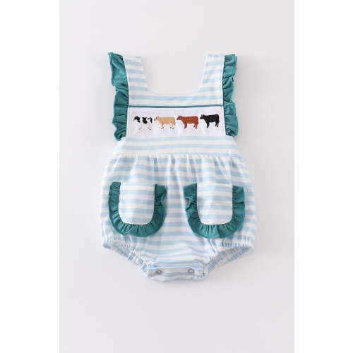 Cows Embroidery Girl Bubble – Essential Southern Charm