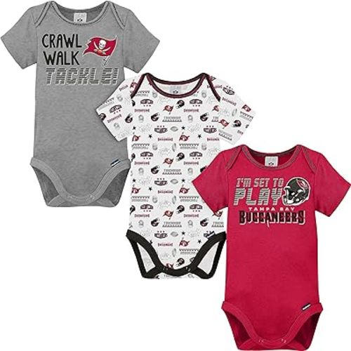 Gerber Baby NFL Team 3 Pack Short Sleeve Onesie Bodysuit