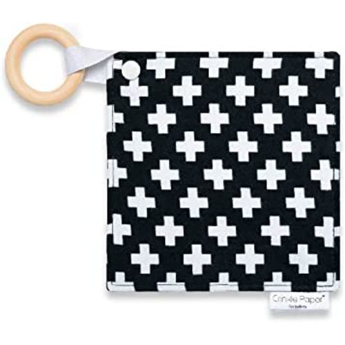Crinkle Paper for Babies | Eco-Friendly Cotton Sensory & Soother Teether Toy | BPA Free, Organic Beeswax Sealed Wood9
