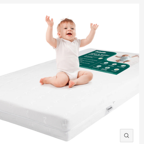Babelio Cloud 1 Dual-Sided Breathable Crib & Toddler Mattress Memory Foam, Easy Clean, CertiPUR-US Certified
