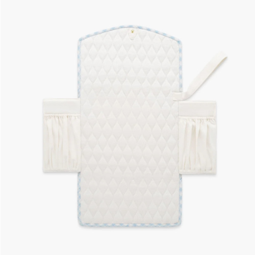Portable Changing Pad - Blue Gingham | Gooselings