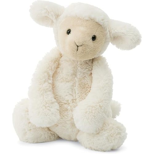 Jellycat Bashful Lamb Stuffed Animal, Small, 7 inches