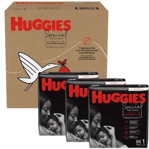 Huggies Special Delivery Hypoallergenic Baby Diapers – (Select Size and Count)