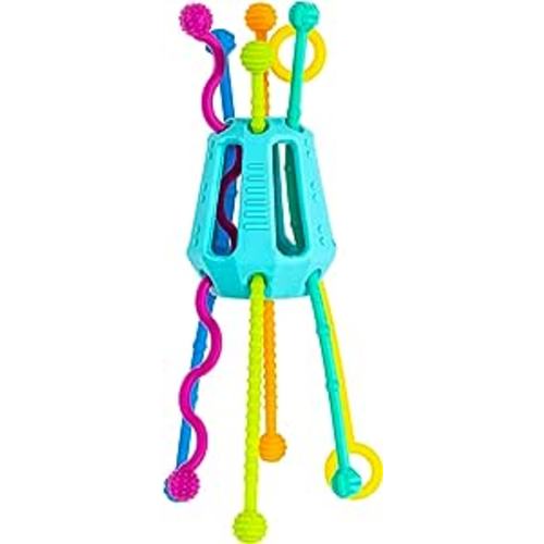 Mobi Zippee Activity Toy - Sensory Toys for Toddlers, Made with Food Grade Silicone, BPA and Phthalate Free - Pack of 1