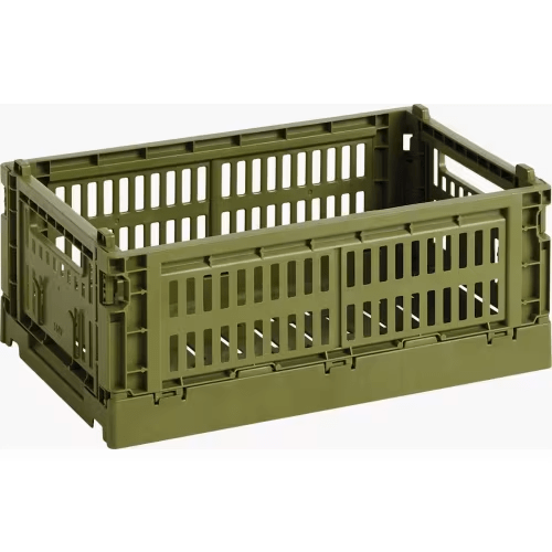 HAY Recycled Color Crate - Small Olive
