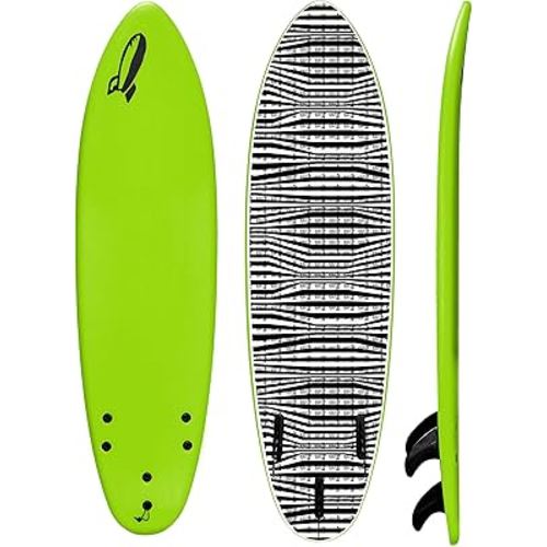 Rock-It 6' Baby Jesús Surfboard Soft Top Surfboard, Kids Surfboard with Innovative Design Easy to Paddle and Maneuverable, Small Surfboard, Surfboards for Kids