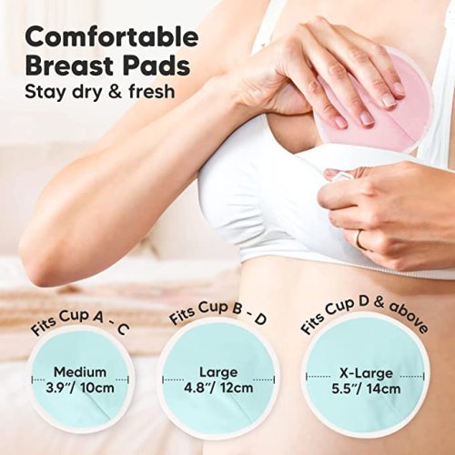 Keababies 14pk Organic Nursing Pads, Washable Breast Pads For Breastfeeding,  Reusable Nipple Pads, Breastfeeding Essentials (pastel Touch, Large) :  Target