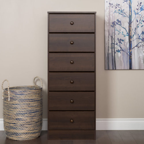 Astrid Simplistic 6 Drawer 19.75" W Lingerie Chest
