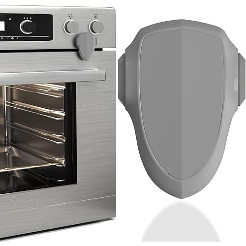 BABY PROOF ME Oven Lock Child Safety, 1 Pack, Oven Door Lock Child Safety, Oven Baby Proofing, Heat-Resistant, Durable & Easy to Install Oven Safety Locks for Toddlers, Baby Proof Oven (Grey)