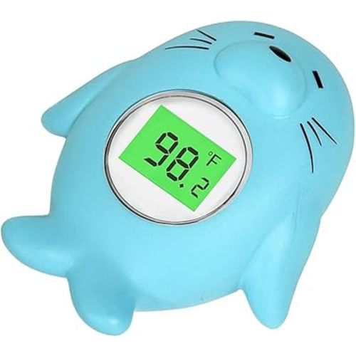 Baby Bath Thermometer, The Infant Bath Floating Toy Safety Temperature Water Thermometer, Baby Bath Essentials （Cute Seal Design,）