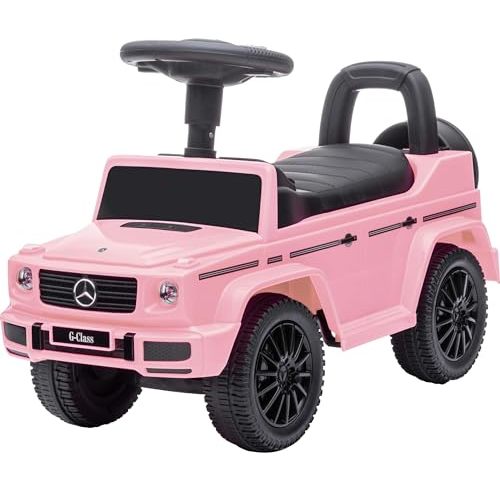 Best Ride On Cars Mercedes G-Wagon Push Car, Baby Pink, Large