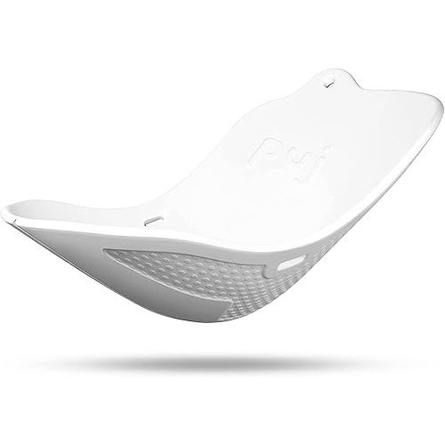 Puj – Puj Flyte Compact Infant Bathtub, Baby Bathtub for Newborns and Infants, Stylish Baby Bath Essentials for Home and Travel, 23.5 x 10.51 x 1.5 inches, White