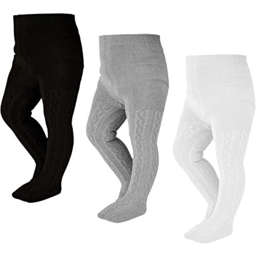 EPEIUS Baby Girl Tights Thick Cable Knit Leggings Stockings Cotton Pantyhose for Newborn Infant Toddler 3/4/5/6 Pack