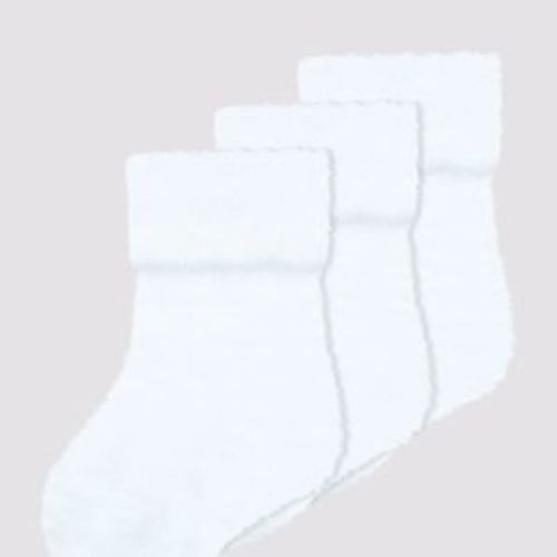 Baby Organic Cotton Terry Turn Top Socks 3 Pack - Underworks - Neutral | Target Australia
