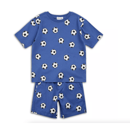 Boys' Soccer Print Tee & Shorts Set - Baby