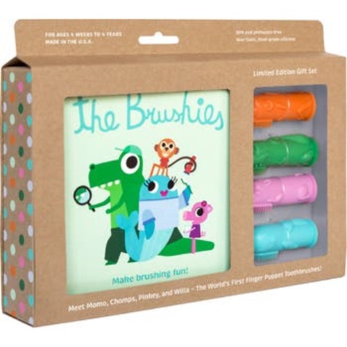 Brushies Book & Finger Puppet Toothbrush Gift Set