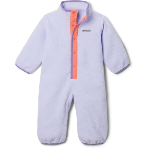 Columbia unisex-baby Helvetia Bunting - 0-3 Months - Snowdrift/Hot Coral
