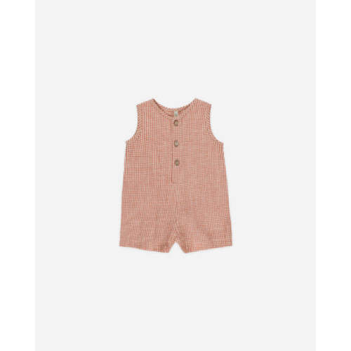 Maverick Romper || Poppy Gingham