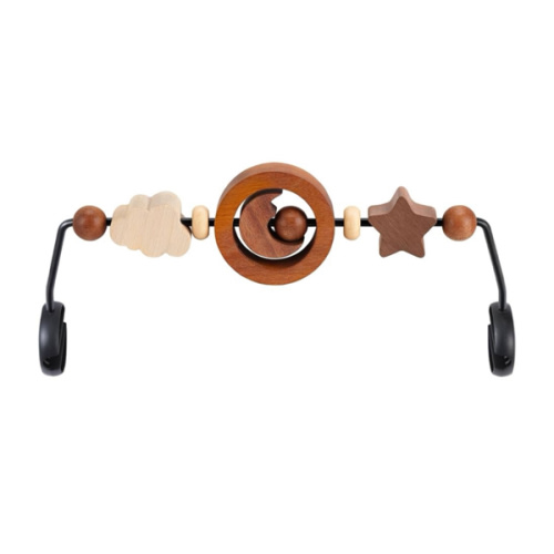 Toy Bar Compatible with Baby Bjorn Bouncer Toy Bar for Baby Bouncer, Durable Wooden Baby Bouncer Toy Bar Attachment, Rotatable Baby Sensory Toy (Natural Wood Colors)