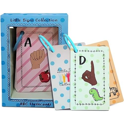 Sign Language Flash Cards - American Sign Language Flash Cards for Kids - Montessori Educational Toys - ASL Flash Cards for Babies, Toddlers, or Kids - 1 to 4 Years