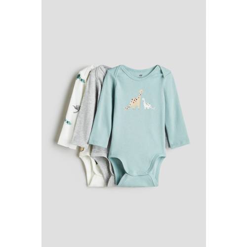 3-PACK PRINTED JERSEY BODYSUITS