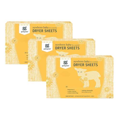 Newborn Baby Dryer Sheets - 3 Pack - Chamomile