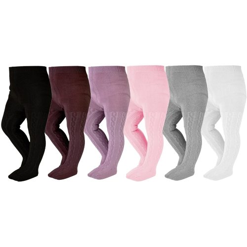 EPEIUS Baby Girl Tights Thick Cable Knit Leggings Stockings Cotton Pantyhose for Newborn Infant Toddler 3/4/5/6 Pack
