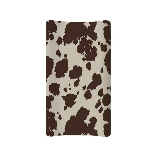 Cow Print Changing Pad Cover Brown Diaper Changing Pad Cover Soft & Breathable Comfy Diaper Change Table Sheets Universal Fit Cradle Mattress Sheets for Baby Girls Boys