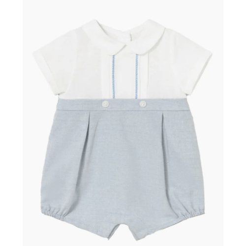 Peter Pan Linen Romper