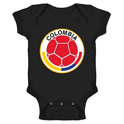 Pop Threads Colombia Futbol Soccer National Team Crest Baby Toddler Kids Girl Boy T-Shirt