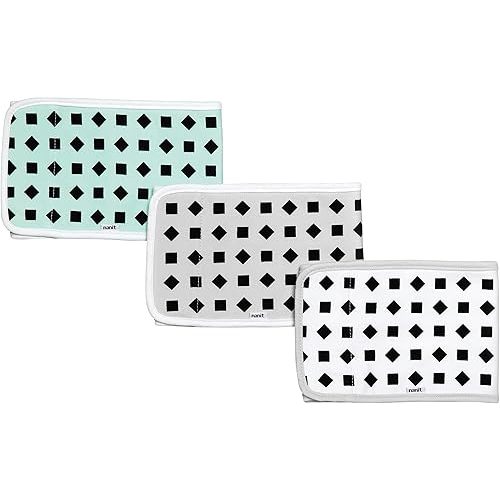 Nanit Breathing Wear Band 3-Pack – Works with Nanit Pro Baby Monitor to Track Breathing Motion Sensor-Free, Real-Time Alerts, 100% Cotton, Size Small, 0-3 Months, Multi-Color