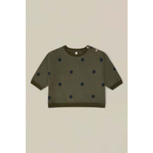 Olive Dots Sweatshirt | Organic Zoo