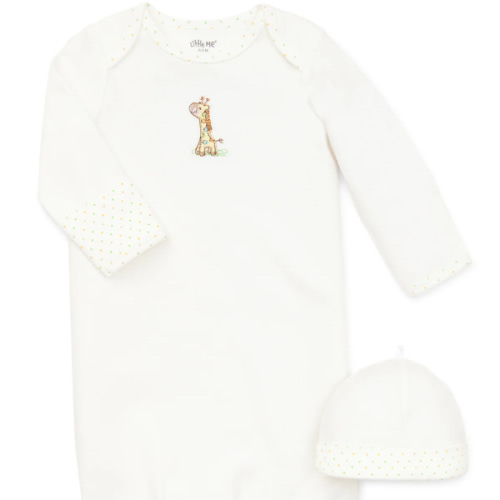 Giraffe Sleeper Gown and Hat
