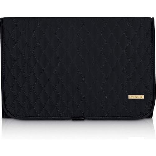 Portable Diaper Changing Pad Stylish & Chic by AMILLIARDI for Travel w/Baby, Infant & Newborn, Changing Mat Portable (Black)